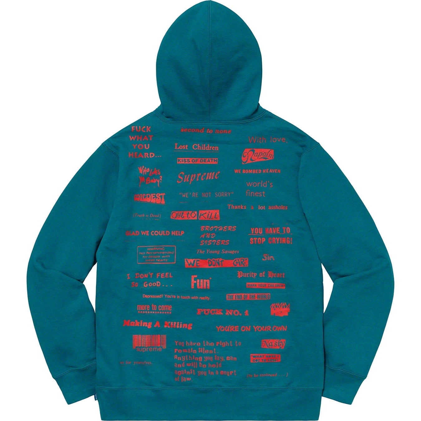 Stop Crying Hooded Sweatshirt view 3